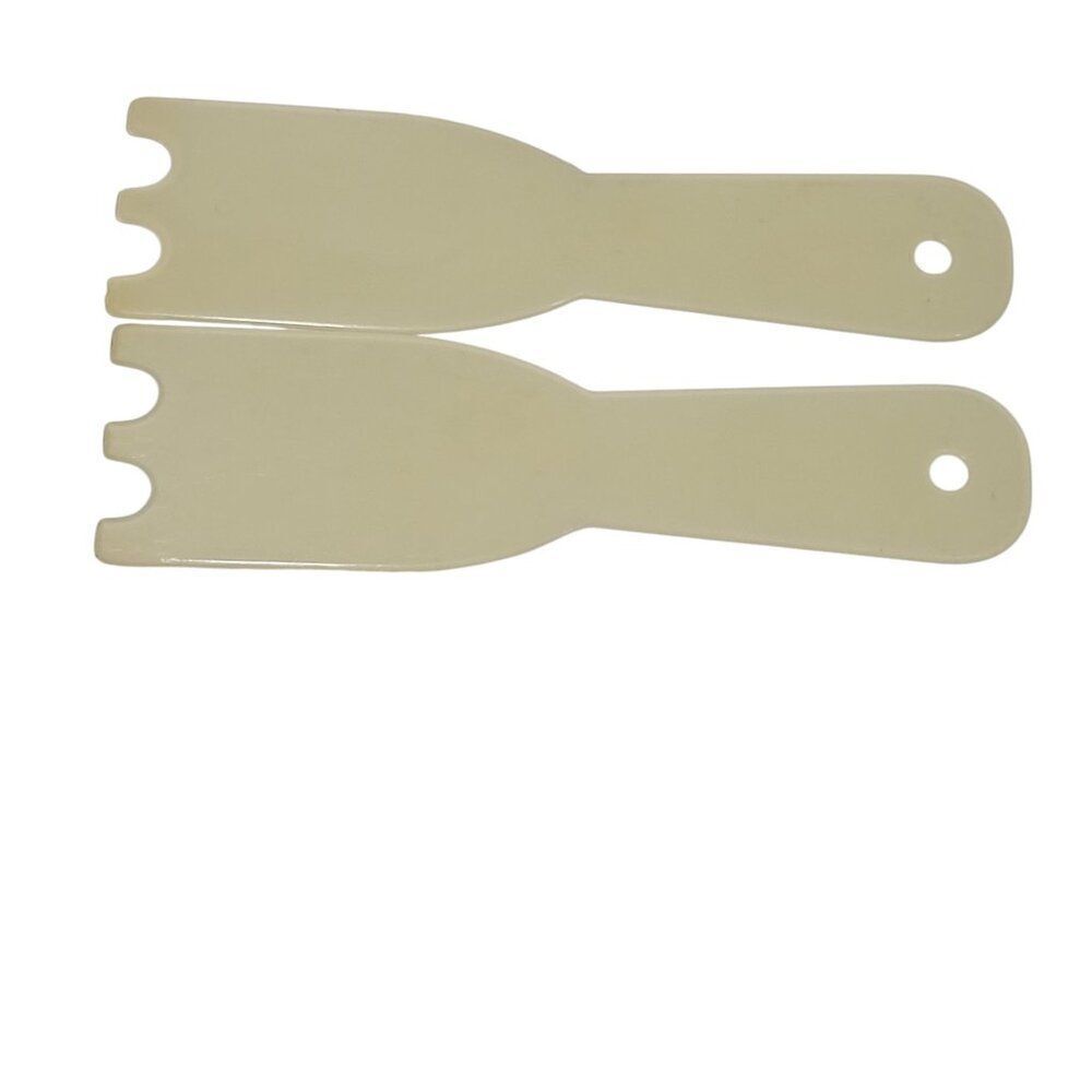 George Foreman Indoor Grill Replacement Scraper Spatula Off White Clear Lot Of 2